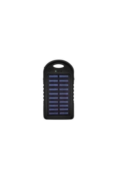 Pazariz Solar Enerjili 10000 Mah Powerbank Akıllı Telefon Taşınabilir Şarj Dolum Ünitesi 12 Power Led Işık ürün görseli 1