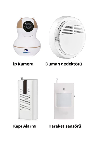 Pazariz Angeleye Ks-511 Full Hd Wifi Ev Ve Bebek Ip Kamera 4in1 Full Set ürün görseli 1