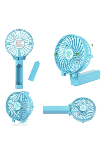 Pazariz Şarjlı El Vantilatörü El Fanı Portatif Pratik Soğutucu Serinletici Masa Usb Mini Fan ürün görseli 1