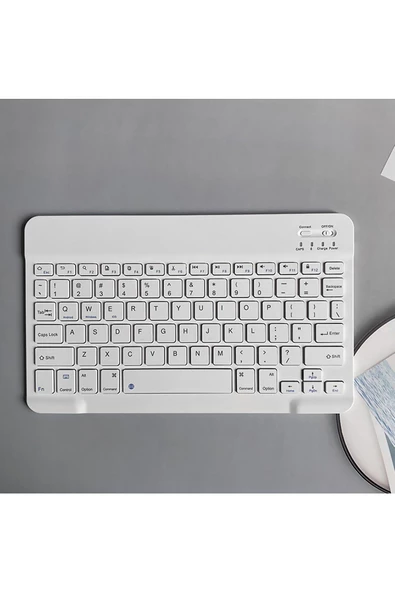 Pazariz Klavye Mouse Seti Klavye Mouse Set Mini Kablosuz 2.4G Wirelless Multimedya Beyaz ürün görseli 1