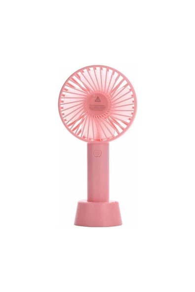 Pazariz Şarjlı Fan Minitaşınabilir El Ve Masa Üstü 3 Kademeli Vantilatör Fanı Soğutucu Vantilatör-pembe ürün görseli 1