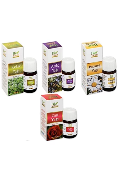 Pazariz Kekik+ Ardıç+ Papatya+ Gül+ Aromatik Masaj Cilt Bakım Yağ Seti 20 Ml ürün görseli 1