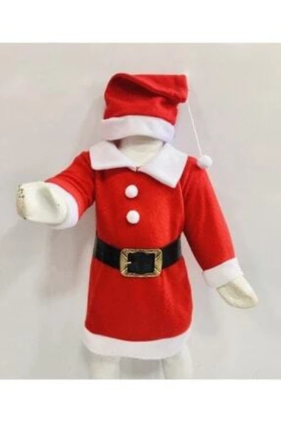 Pazariz Kız Çocuk Noel Baba Elbise ürün görseli 1