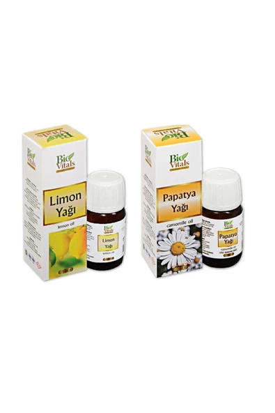 Pazariz Limon Ve Papatya Aromatik Masaj Cilt Bakım Yağ Seti 20 Ml ürün görseli 1