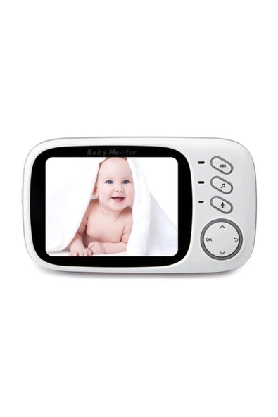 Pazariz VB603 Lcd Ekranlı Kablosuz Wifi Bebek Kamerası Gece Görüşlü Oda Sıcaklığı Kontrollü ürün görseli 1