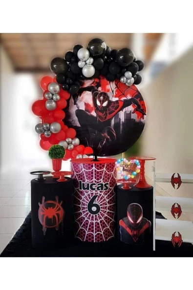 Pazariz Örümcek Adam Konsept Balon Balon Zincir ürün görseli 1