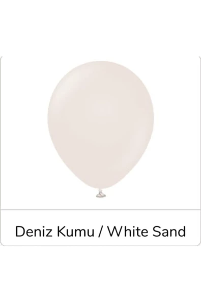 Pazariz 5'' 12,5 Cm Deniz Kumu Retro Balon 20 Adet ürün görseli 1
