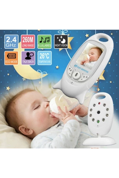 Pazariz Kameralı Bebek Monitörü Gece Görüşlü Ks-601 ürün görseli 1