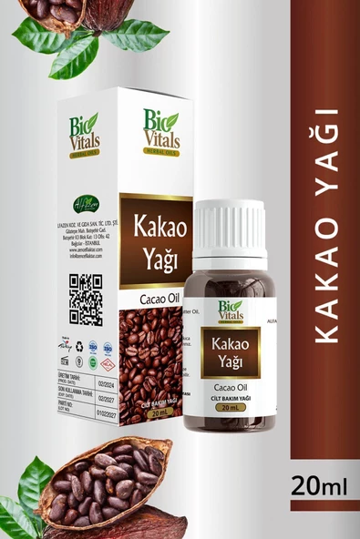 Pazariz Kakao Yağı 20ml - Aromatik Bitkisel Yağ ürün görseli 1