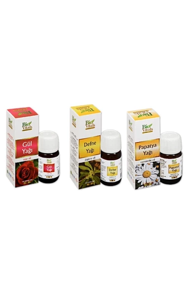 Pazariz Papatya Gül Defne-aromatik Masaj-cilt Bakım Yağ Seti ürün görseli 1