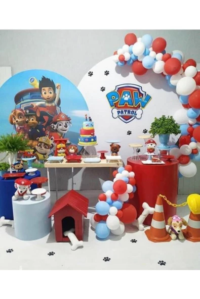 Pazariz Paw Petrol Temalı Balon Zincir 100 Adet ürün görseli 1