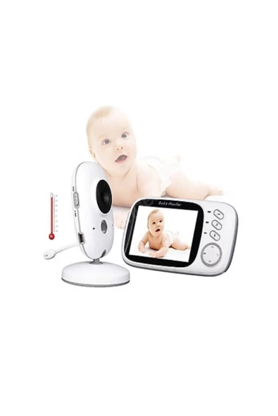 Pazariz Ks-603 Gece Görüşlü Oda Sıcaklık Kontrolü Bebek Kamerası,monitör Lcd Ekran ürün görseli 1