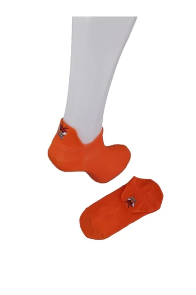 Pazariz Unisex Turuncu 5'li Emojili Çorap ürün görseli 1