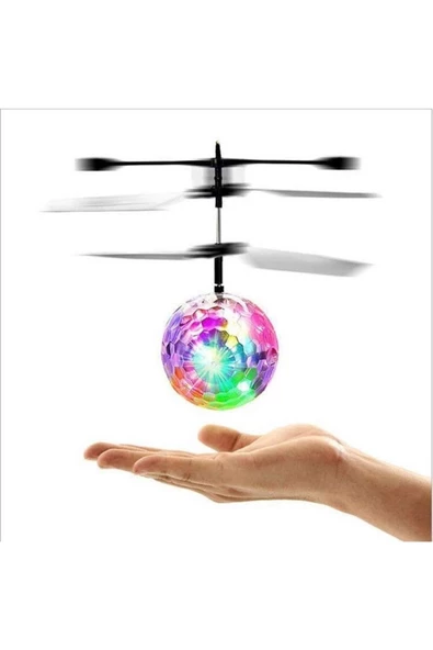 Pazariz Sihirli Elektrikli Uçan Top Çocuklar Led Işık Oyuncak Drone Kızılötesi Sensör Helikopter ürün görseli 1