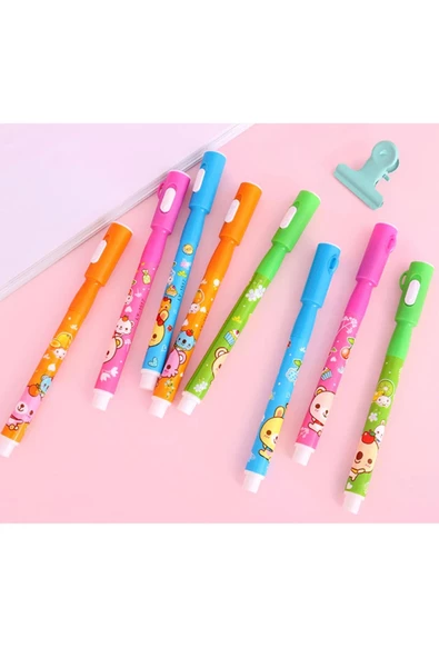Pazariz Mor Işıklı Sihirli Görünmez Kalem Işıklı Kalem İnvisible ink Pens Uv Led Light 2 Ad ürün görseli 1