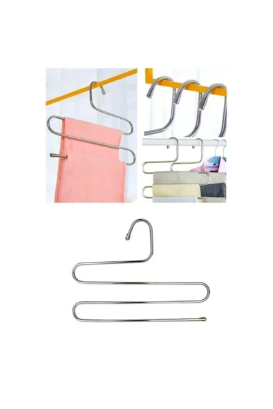 Pazariz Ak081 3 Katlı Pantolon Askısı ürün görseli 1