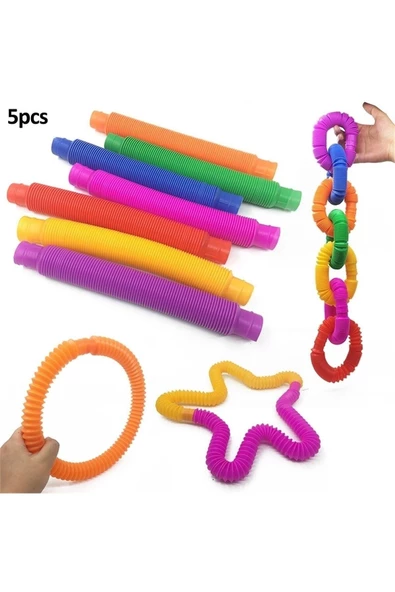 Pazariz Pop Tube ( 7 Adet Pop Tubes Oyun Boruları ) ürün görseli 1