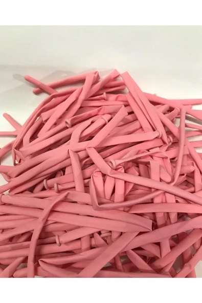 Pazariz Model 260 Sosis Makaron Balon 10 Adet Pembe ürün görseli 1