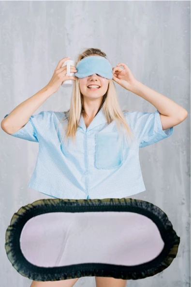 Pazariz Uyku Göz Bandı Maskesi Işık Önleyici Gözlük Maske Bant Eye Mask ürün görseli 1