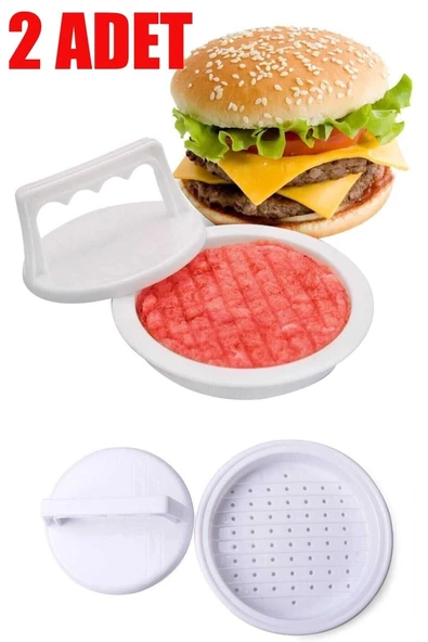 Pazariz Hamburger Press Ve Köfte Kalıbı 2 Adet Hamburger Köfte Şekillendirici Hamburger Yapma Aparat ürün görseli 1