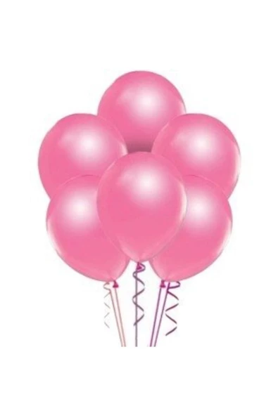 Pazariz Metalik Balon 10 Adet Pembe ürün görseli 1
