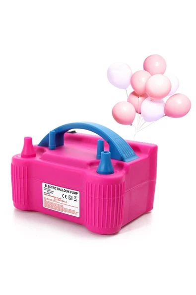 Pazariz Çift Çıkışlı Balon Şişirme Makinası Elektrikli Balon Pompası ürün görseli 1