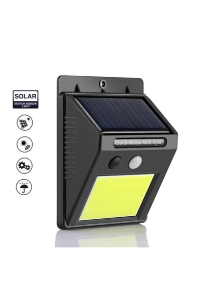 Pazariz Fotoseli Led Lamba Işık Sensörlü Güneş Enerjili Solar Duvar Kapı Kamp Bahçe ürün görseli 1