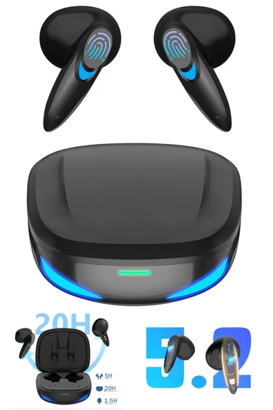 Pazariz G10 Bluetooth Oyuncu Kulaklık Düşük Gecikmeli Kablosuz Dokunmatik Gaming Bluetooth Oyuncu Ku ürün görseli 1