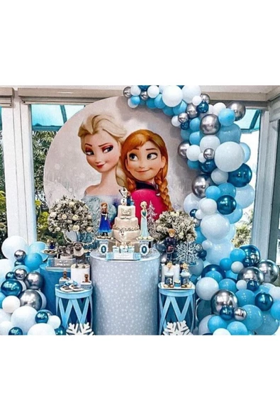 Pazariz Elsa Frozen Konsept Balon Zinciri 100 Adet ürün görseli 1