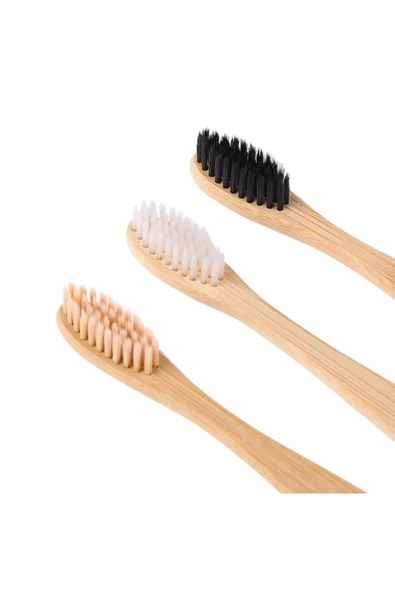 Pazariz Vegan Bambu Diş Fırçası %100 Bioçözünür Naturel Sap Doğal Ürünler 5 Ad ürün görseli 1