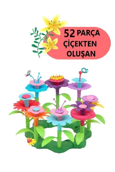 Pazariz 52 Parça Bahçe Çiçek Yapım Seti - Resim 3