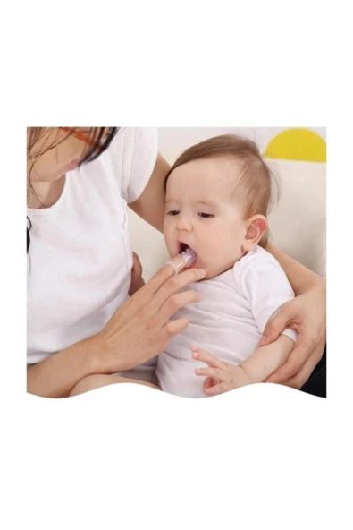 Pazariz Silikon Bebek Diş Kaşıyıcı Parmak Dış Fırçası Kutulu Yumuşak Bebek Diş Fırçası ürün görseli 1
