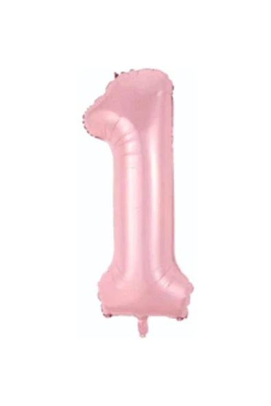 Pazariz 34 Inç 76 Cm Pembe Folyo Rakam Balon 1 ürün görseli 1