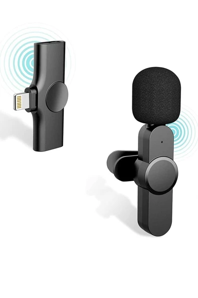 Pazariz Ios Android Uyumlu Telefon Girişli Bluetooth Yaka Mikrofonu Wireless Bluetooth Yayın ürün görseli 1