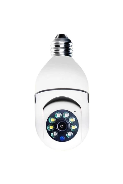 Pazariz Wifi 360 Panoramik Ampul Kamera Gece Görüş Ses Akıllı Hareket Algılayıcı ürün görseli 1