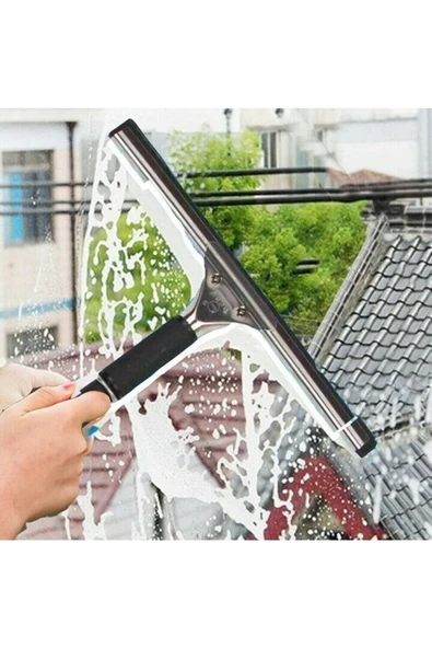 Pazariz Metal Cam Çekcek Camsil Silikon Uç En Kalitelisi 45 Cm ürün görseli 1