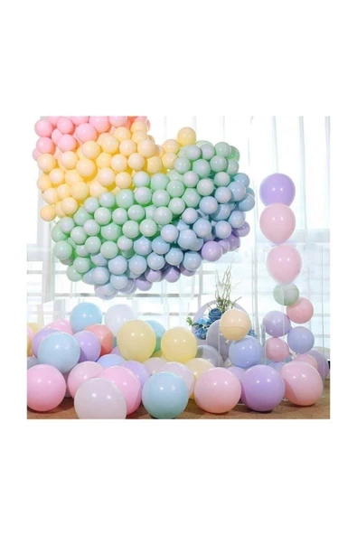 Pazariz Makaron Balon 12" Inç Kalisan Marka 25 Adet Karışık Renk ürün görseli 1