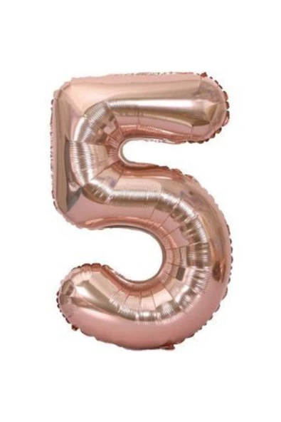 Pazariz 34'' 80 Cm Rose Gold Bronze Folyo Rakam Balon 5 ürün görseli 1