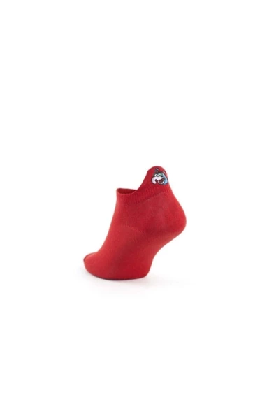 Pazariz Emojili Unisex Çorap Kırmızı 6'lı ürün görseli 1