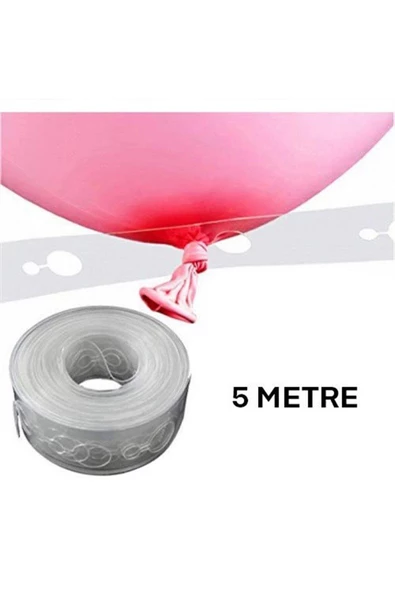 Pazariz Zincir Balon Şerit 5 Metre ürün görseli 1
