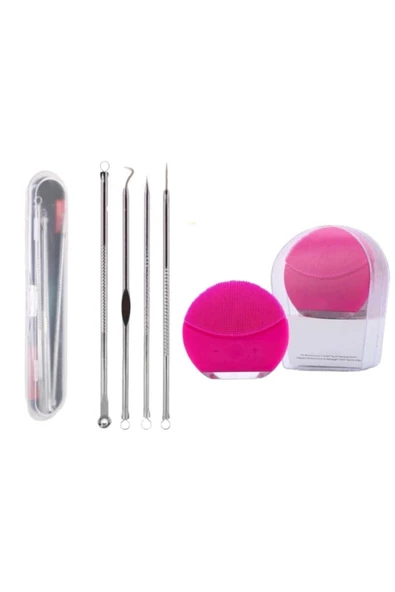 Pazariz Lına Mini 2 Pearlpink Cilt Temizleme Cihazı + 4lü Set Komedon ürün görseli 1