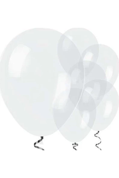 Pazariz Şeffaf Latex Balon 10 Adet ürün görseli 1