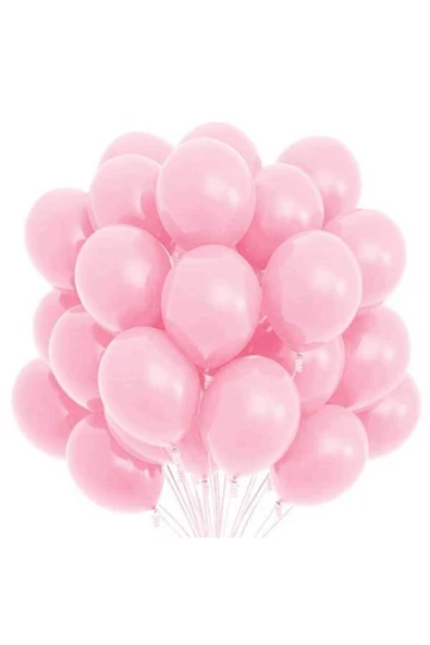 Pazariz 10 Adet Dekor Balonu Pembe ürün görseli 1