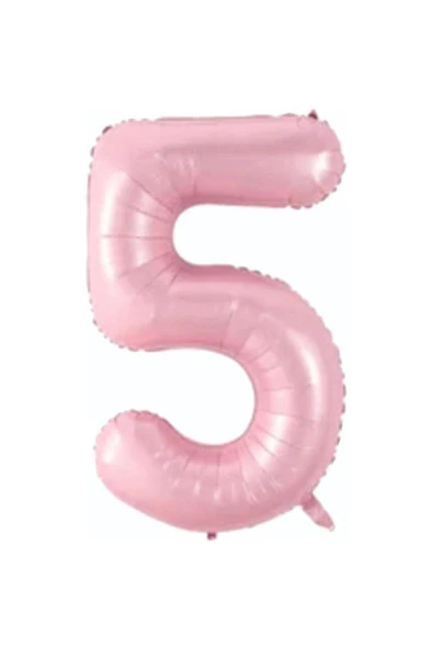 Pazariz 34 Inç 76 Cm Pembe Folyo Rakam Balon 5 ürün görseli 1
