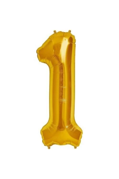 Pazariz Altın Gold 1 Rakam Folyo Balon 34 Inç 75 Cm ürün görseli 1