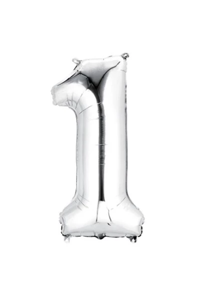 Pazariz 40 Inç 100 Cm Gümüş Folyo Rakam Balon 1 ürün görseli 1