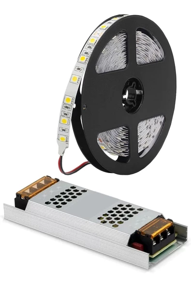 Pazariz Şerit Led Seti + Trafo 5 Metre Gün Işığı ürün görseli 1