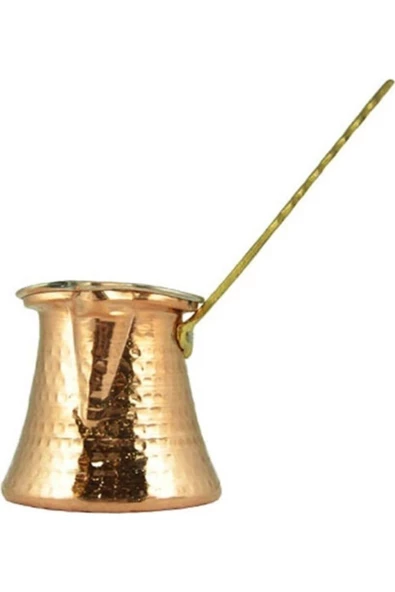 Pazariz Pirinç Kulplu Bakır Cezve ürün görseli 1