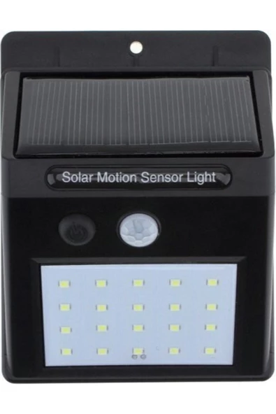 Pazariz Yenimiyeni Haraket Sensörlü 20 Led Solar Bahçe Lambası ürün görseli 1