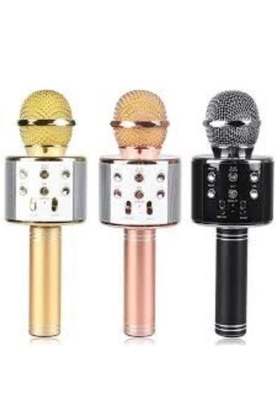 Pazariz Sihirli Karaoke Bluetooth Mikrofon Aux Sd Kart Girişli ürün görseli 1